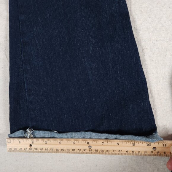Judy Blue Womens Flare Jeans Size 1/25 Dark Wash Stretch Denim High Rise Boho - Picture 9 of 14